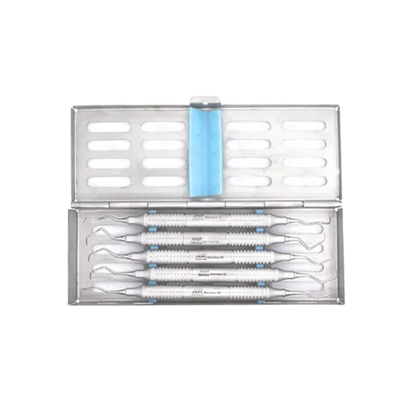 ESTUCHE DE CURETAS GRACEY C/CASSETTE (1/2, 3/4, 7/8, 9/10, Y 13/14) ARAIN