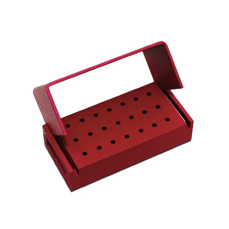 FRESERO METALICO AUTOCLAVABLE PARA 10 FRESAS