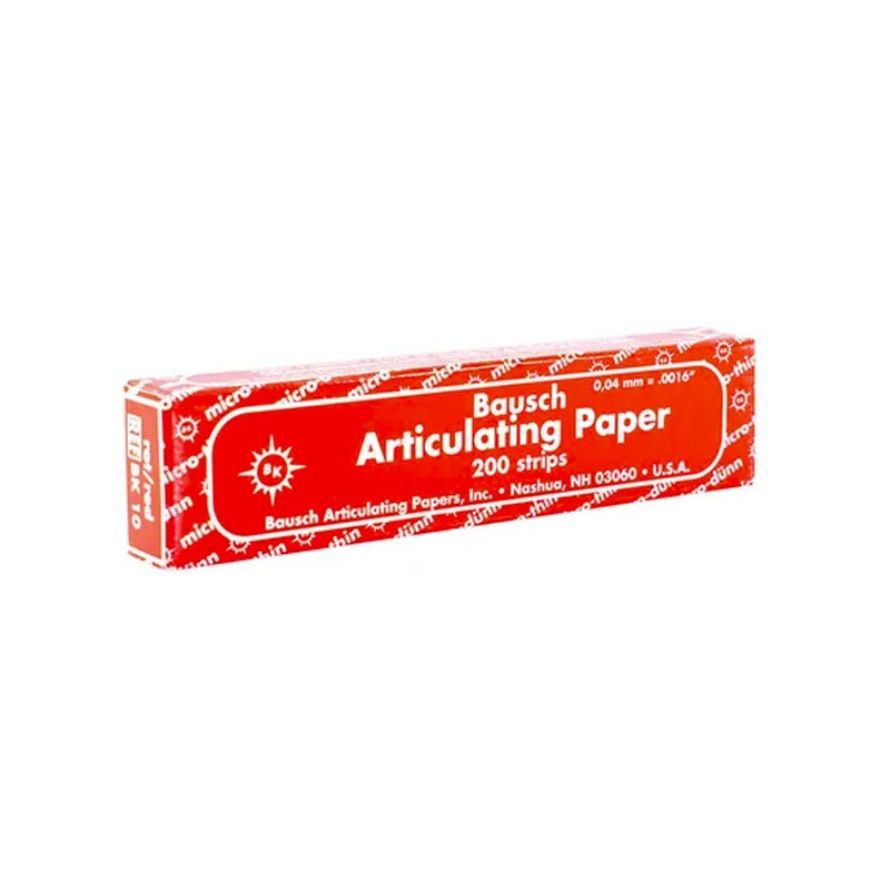 PAPEL ARTICULAR BAUSCH ROJO BK 10 DOBLE