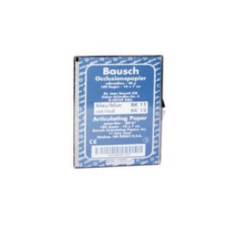 PAPEL ARTICULAR BAUSCH BK11 CON 100 HOJAS 10x7CM DE 40 MICRAS