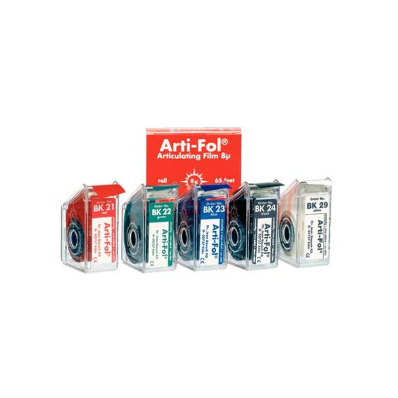 PAPEL ARTICULAR BAUSCH ARTI-FOL METALICO BK20/21/22/23 DE 8 MICRAS