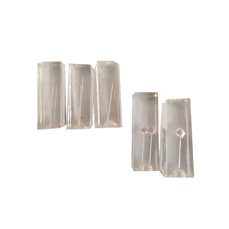 KIT DE 3 CUBOS DE ACRILICO P/ENDODONCIA