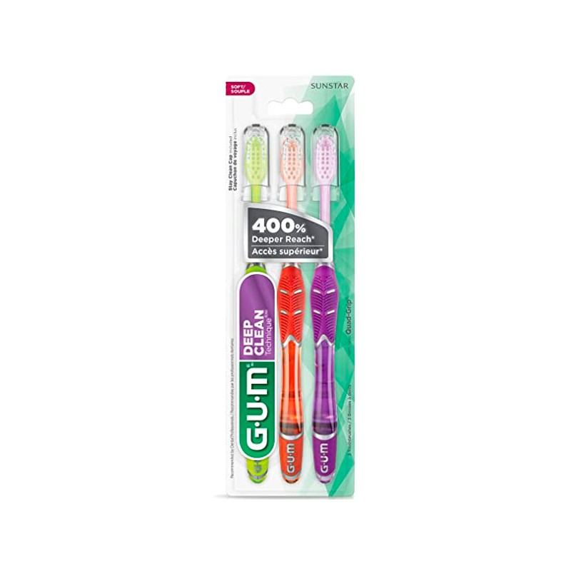 CEPILLOS GUM SUNSTAR DEEP CLEAN TECHNIQUE C/3