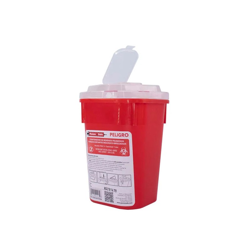 RECOLECTOR PUNZO-CORTANTES 1 LT