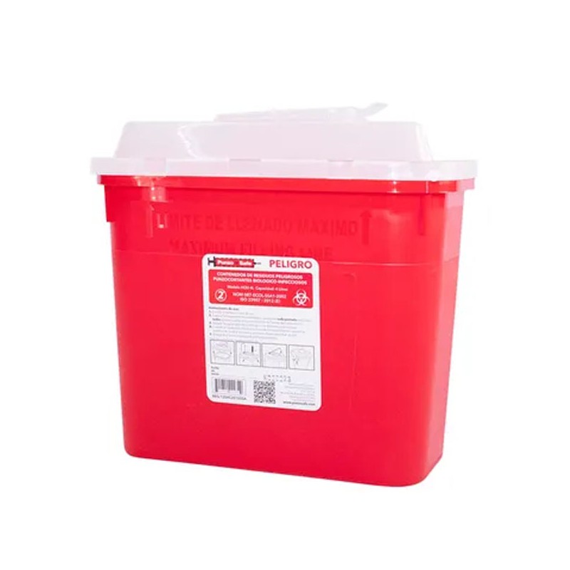 RECOLECTOR PUNZO-CORTANTES 4 LTS
