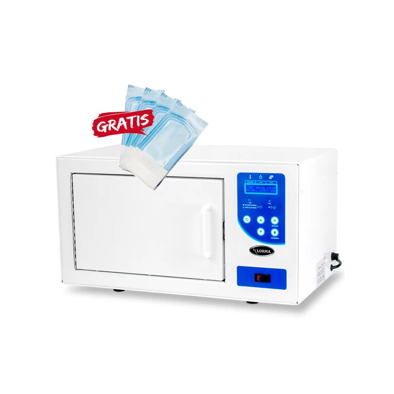 Esterilizador electrónico calor seco M08 LORMA + 20 bolsas GRATIS