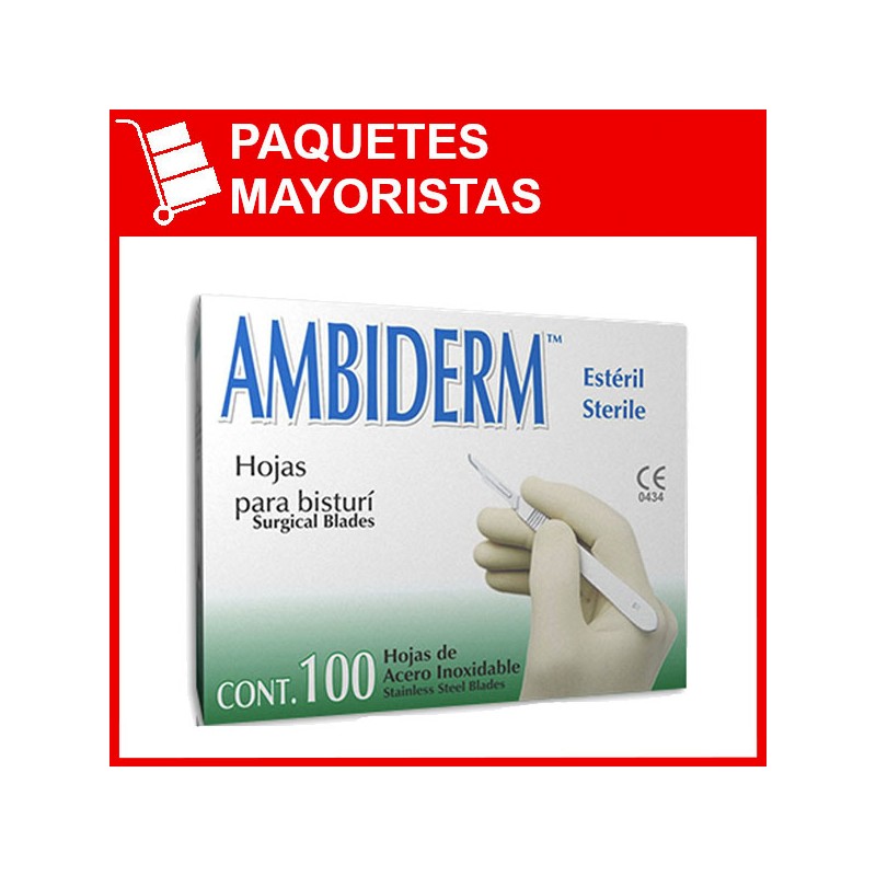 5 X HOJA ESTERIL PARA BISTURI C/100