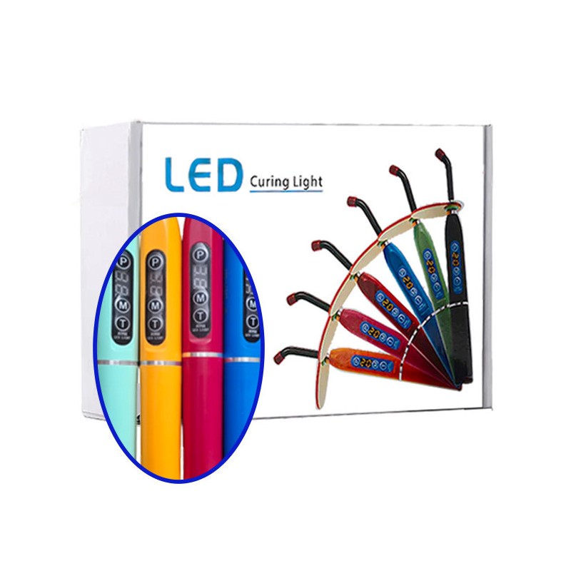LAMPARA FOTOCURADO LED ECONOMICA PLATA