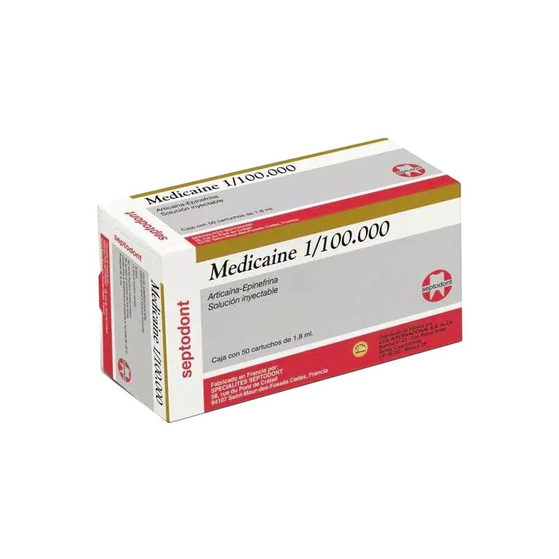 MEDICAINE 1/100.000 ARTICAINA CON EPINEFRINA